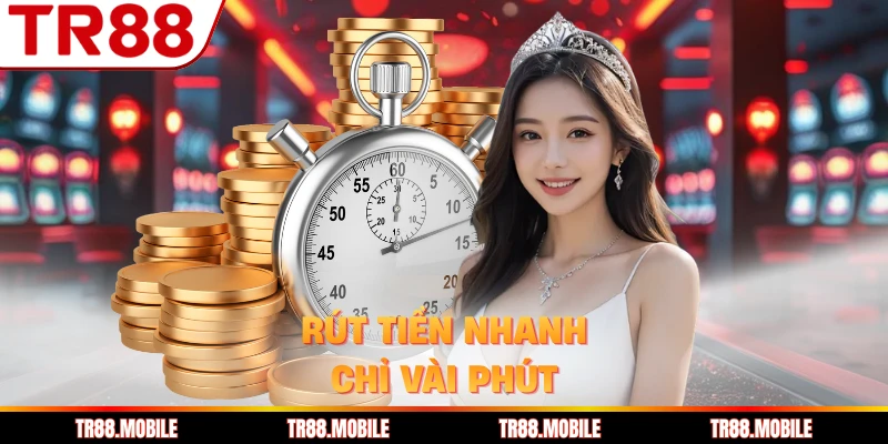 Rút tiền nhanh chỉ vài phút